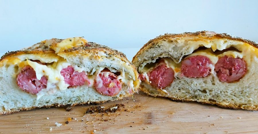 Receita de pão artesanal com linguiça