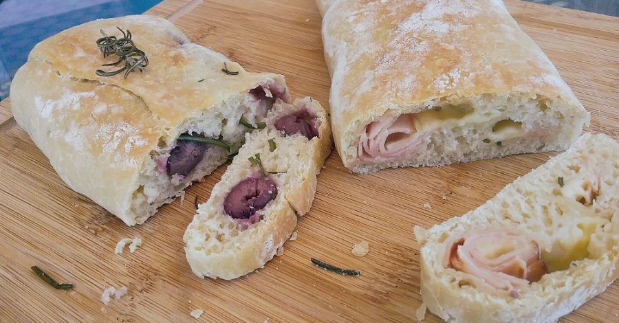 Receita de pão Ciabatta sem sova fácil