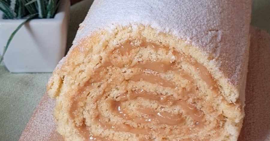 Receita de Rocambole com Recheio de Doce de Leite