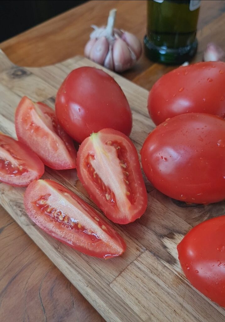 tomates para o molho